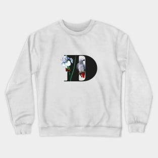 Botanical Alphabet D Crewneck Sweatshirt